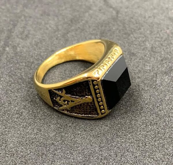 Night Templar Seal Gold Ring - Image 21