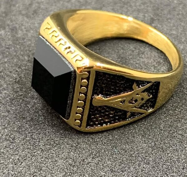 Night Templar Seal Gold Ring - Image 18