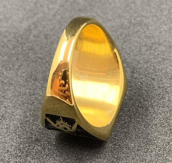 Night Templar Seal Gold Ring - Image 17