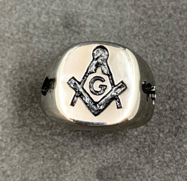 Masonic Square and Compass Ring - Image 13