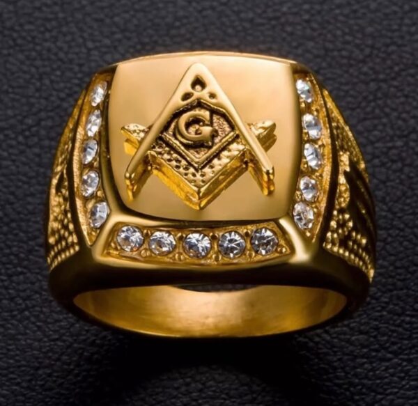 Night Templar Seal Gold Ring - Image 16