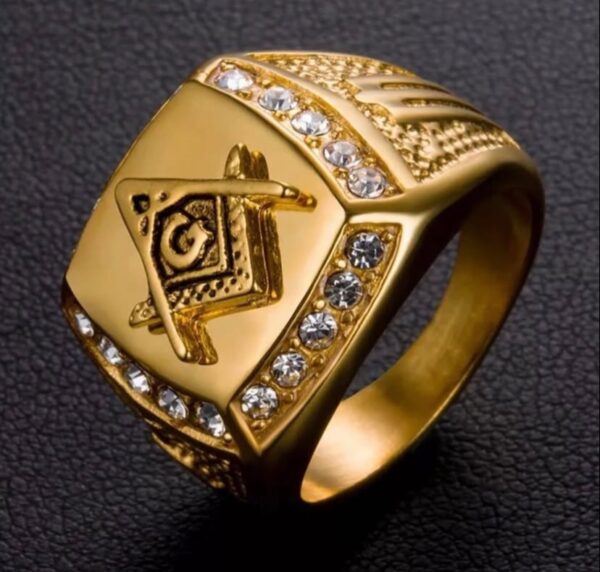 Night Templar Seal Gold Ring - Image 15