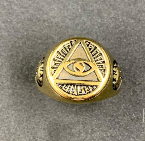 Night Templar Seal Gold Ring - Image 11