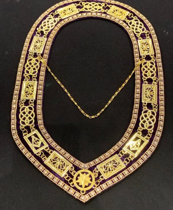 Knights Templer Gold Chain Collar - Image 6