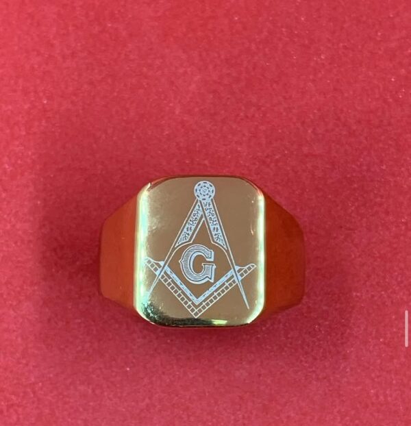 Night Templar Seal Gold Ring - Image 7