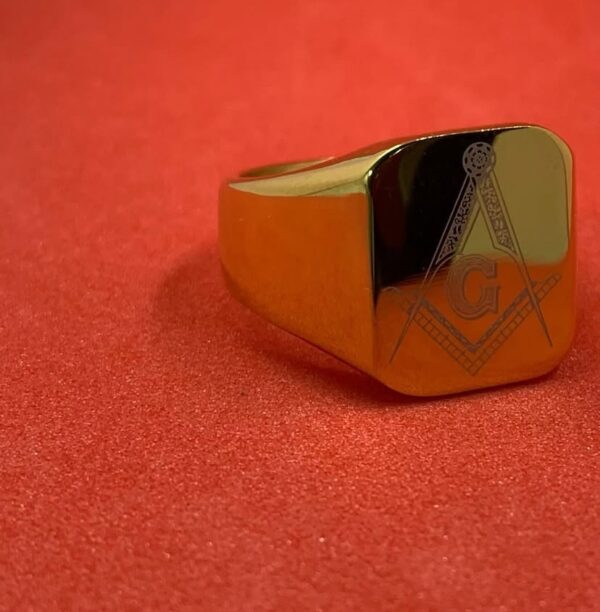 Night Templar Seal Gold Ring - Image 8