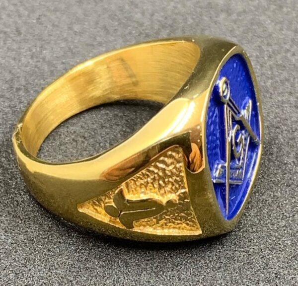 Night Templar Seal Gold Ring - Image 3